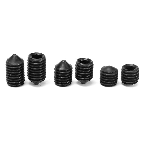 20Pcs Black 12.9 Grade M10 HEX Socket Set Core Point Grub Screws