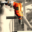 LOMVUM 600W Electric Impact Drill Hammer Screwdriver Home Power Rotary Tools DIY
