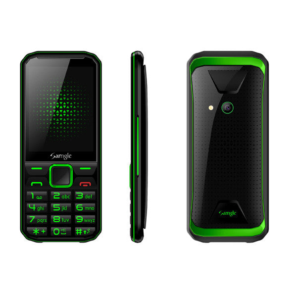 Samgle F9 Caption 3G Network 2.4 inch 1450mAh HD Display Flashlight Lound Speaker Whatsapp Dual SIM Card Dual Standby Feature Phone