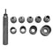 10pcs Heavy Duty Hollow Punch Kit Set Gasket Leather Rubber Punching DIY Leather Craft Tool Perforating Tools