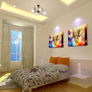 Miico Hand Painted Oil Paintings Elephant Head Paintings Wall Art For Home Decoration