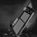 Bakeey Carbon Fiber Gradient Color Shockproof Tempered Glass Protective Case for OnePlus 7 Pro