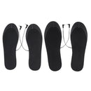 1 Pair 5V/2A USB Charging EVA Elastic Fiber Heating Insoles Outdoor Winter Warmth Sports Shoes Insole