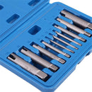Drillpro 10Pcs Damaged Nut Bolt Remover Stud Extractor Set Broken Screw Removal Kit Screw Extractor