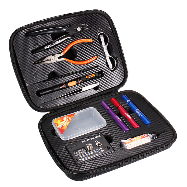JAKEMY JM-P16 12 in 1 DIY Electronic Atomizer Coil Jig Tool Bag Accessories Vape Hand Tool  Screwdriver Plier Kit