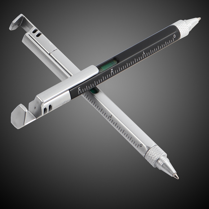 Multifunctional Ballpoint Pen Phone Holder Screwdriver with Ruler School Office Supplies Stationery