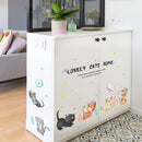 Miico SK7184 Hand-Painted Cat Wall Sticker Children's Room Kindergarten Decorative Stickers DIY Sticker