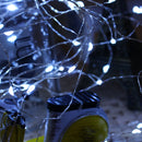 Solar Powered 8 Modes Copper Wire 200 LED Christmas Tree Fairy String Wedding Home Party Decor Light