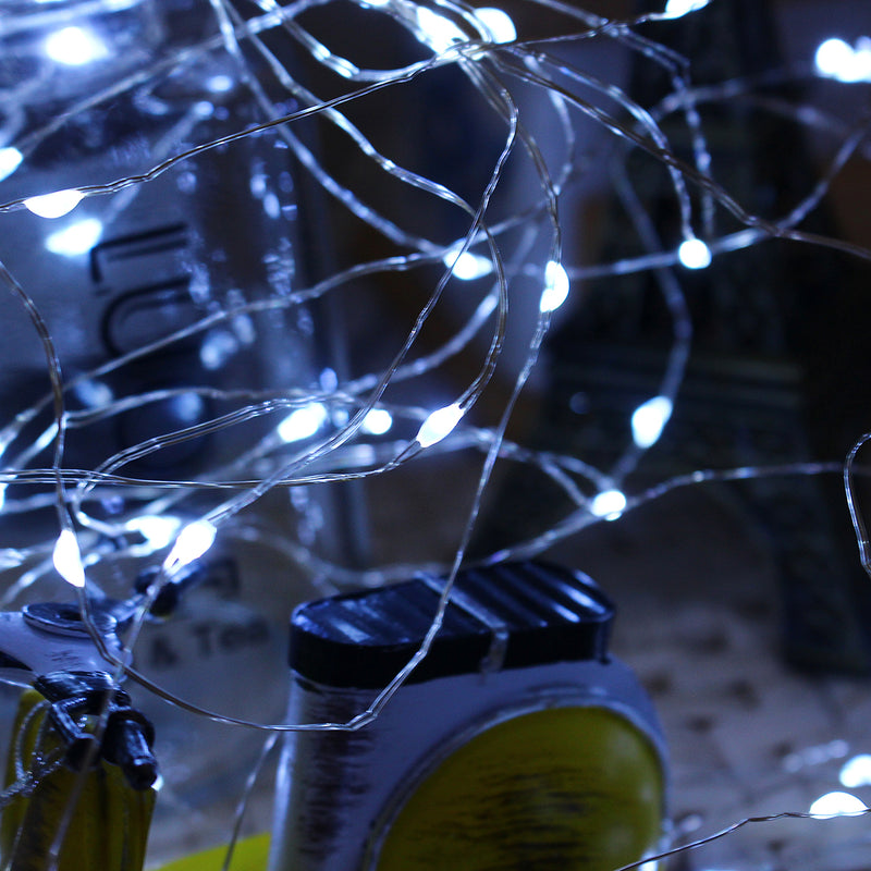 Solar Powered 8 Modes Copper Wire 200 LED Christmas Tree Fairy String Wedding Home Party Decor Light