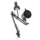 95cm Microphone Metal Bracket Suspension Arm Quakeproof Mobile phone Adjustable Blowout Preventer Table Mounting Clamp