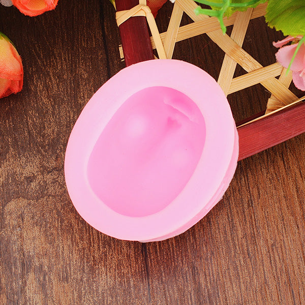3D Baby Head Silicone Mould Girl Face Fondant Cake Mold Trick Tool Creative Baking Accesseries