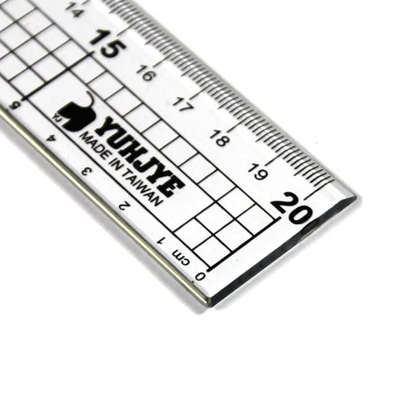 Yujie 20CM And 30cm Cutting Straight Ruler Anti-Cutting Rules Regular Rules Collage Rules 2 in 1