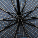 Automatic Folding Umbrella 1-2 People Windproof Umbrella Plaid Camping Sunshade