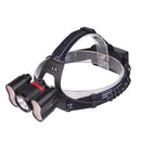 XANES 2709 2500LM T6+2* SMD Light Headlamp 18650 Battery USB Interface 4 Modes Waterproof Camping Bike Bicycle Cycling Hiking Fishing Light