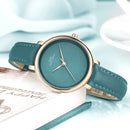 IBSO 6606 Simple Design Ladies Wrist Watch Business Style Leather Band Quartz Watch