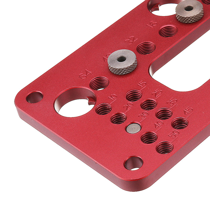 Aluminum Alloy Knob and Pull Cabinet Hardware Jig Adjustable Door Drawer Handle Knob Pull Drill Template Woodworking Tool