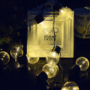 KCASA SSL-4 Gardening 3.5M 10LED Solar Panel Light Blub Holiday Christmas Wedding Decoration