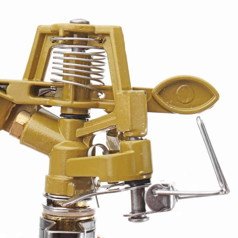 Zinc Alloy Lawn Garden Sprinkler 360 Water Spray Hose Irrigation System Tools