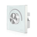 LUSTREON AC100-240V 1CH Wall Mount Rotary Panel Manual Triac LED Dimmer Controller Switch