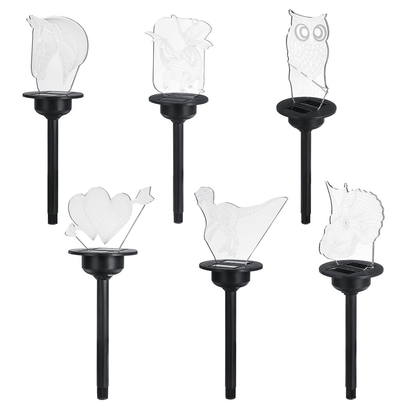 Solar Acrylic LED Lawn Lamp Inserted Buried Garden Night Light Yard Villa Path