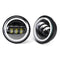 4 Inch 10-32V 2400LM 6000K Motorcycle LED Front Headlight Flood Light IP67 CE Spot Fog Passing Light With Angel Circle Lights