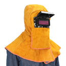 Leather Solar Auto Darkening Filter Lens Protect Welding Neck Mask Helmet