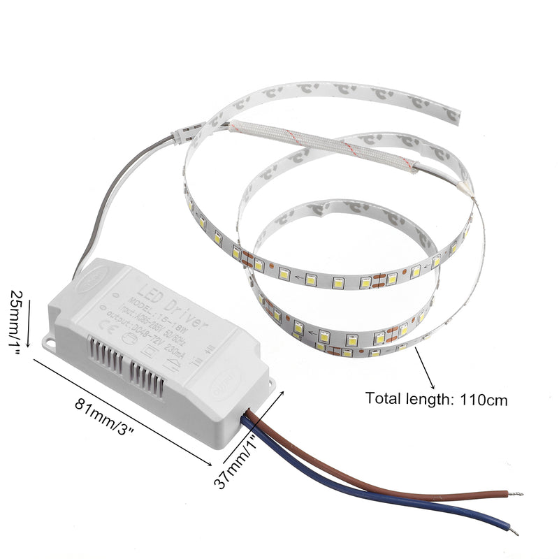 Neutral White 4000K 34 LED Strip Light Source DIY for 20x20cm 17W Ceiling Wall Lamp