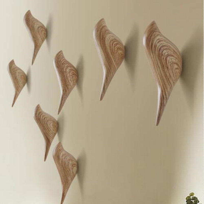 KCASA KC-488 Bird Shape 3D Wall Hooks Resin Bird Decoration Coat Towel Hook Single Wall Hanger