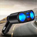 Bakeey 3.1A Dual USB Led Display Rotating Car Charger For iPhone X XS HUAWEI P30 Mate20 XIAOMI MI9 S10 S10+