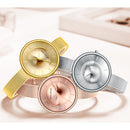 MINI FOCUS MF0331L Simple Cat Eyes Dial Full Steel Women Quartz Watch