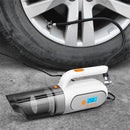 4 in 1 Digital Tyre Tire Inflator Pressure Gauge Vacuum Cleaner Wet Dry Car Cleaning 120W
