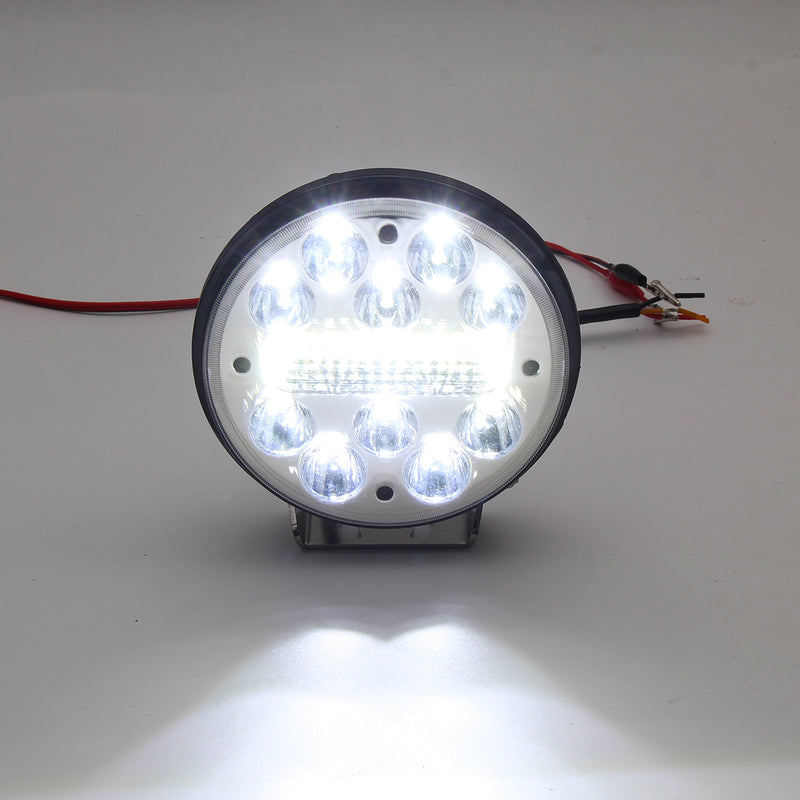 5 inch 80W 9V-32V 12V 25 LED Work Light Spot Round Motorcycle Driving Fog Lamp Offroad ATV 4WD
