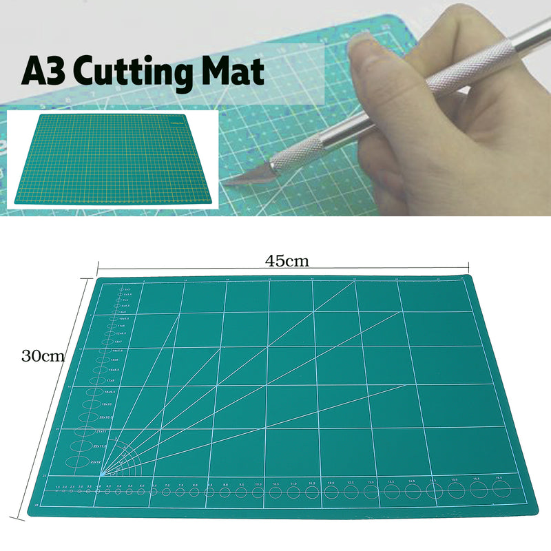 A3 45x30cm PVC Cutting Mat Cut Pad Board Self-Healing Multi-Purpose DIY Tool