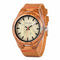 BOBO BIRD Q05 Unique Design Men Wrist Watch Wooden Quartz Creative Watch
