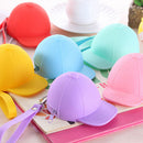 Honana HN-B2 Creative Cute Silicone Wallet Candy Color Key Bag Baseball Cap Hat Coin Bag Organizer