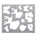 6Pcs Wool Felt Template Mould Needles Tool Set Yarn Needle Felting Mould Mat DIY Materials Doll Beginner Craft