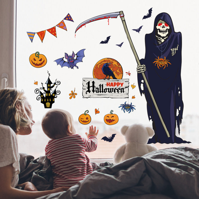 Miico SK9318 Halloween Cartoon Wall Sticker Creative Haloween Party Sticker Room Decoration