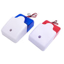 Mini Strobe Siren Sound Alarm Lamp Flashing Red Blue Indicator Light Wired 12V 24V 220V 110DB