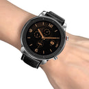 Canvas Leather Watch Band Watch Strap Replacement for 47mm Amazfit GTR Smart Watch
