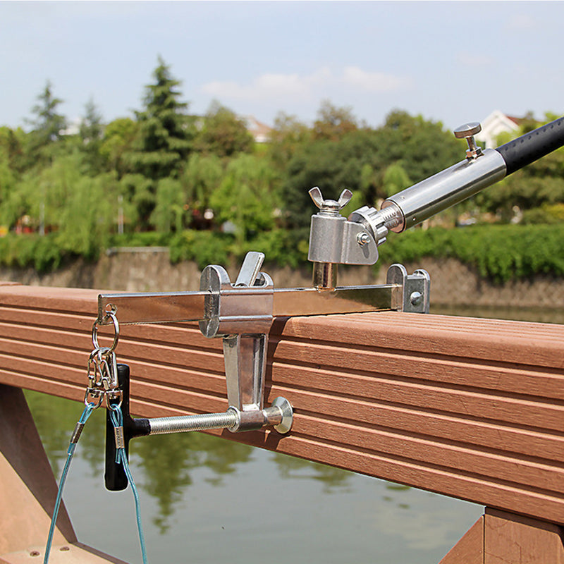 Adjustable Fishing Rod Holder Mount Stainless Steel Pole Bracket Stand Boat Holder
