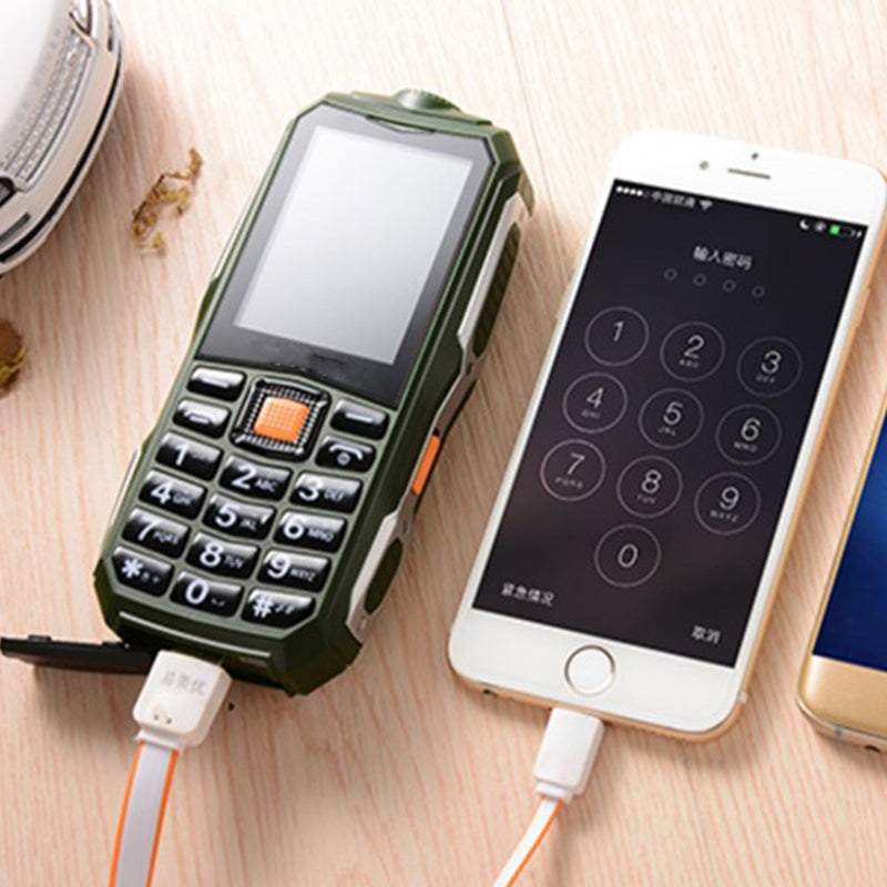 HODOO 2.6 Inch 13800mAh Power Bank bluetooth Torch Big Speaker Long Standby Dual SIM Mini Feature Phone