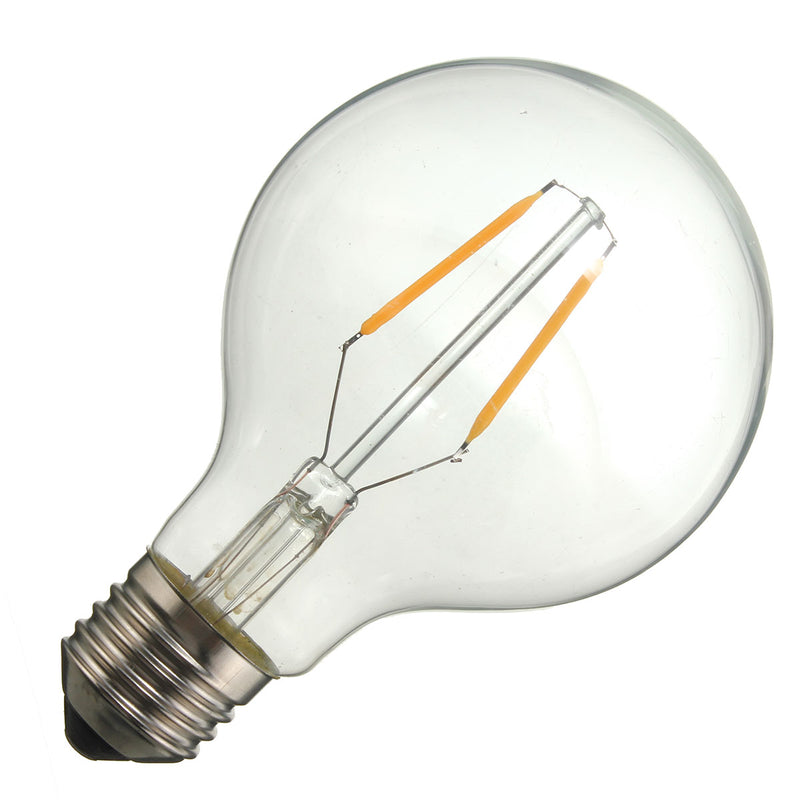 Dimmable E27 2W Warm White COB LED Filament Retro Edison Incandescent Light Bulb AC110V/220V