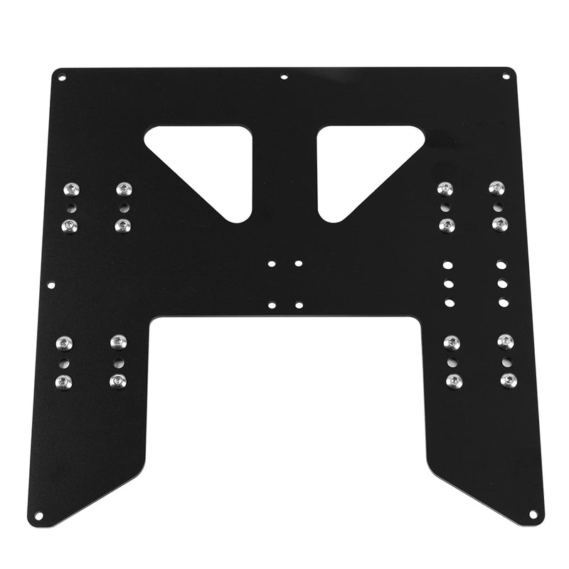 Black/Silver Aluminum Y Carriage Hot Bed Support Plate with Slider for 3D Printer