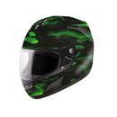 Green Fire Hydrographic Water Transfer Film Hydro Dipping DIP Print Car Film 150CM