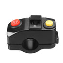 7/8inch Motorcycle Handlebar Mount Scooter ATV Bike Kill Horn Low/High Beam Switch