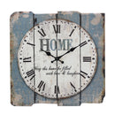 Stonebriar Square 15'' Wall Clock Rustic Farmhouse Worn Roman Numeral Vintage