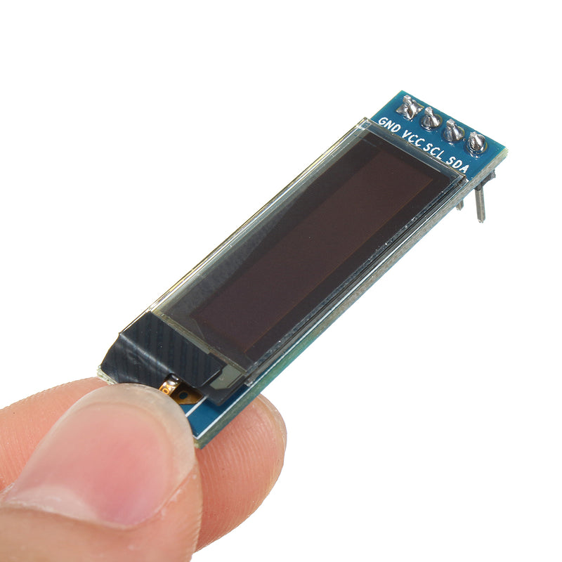 5Pcs Geekcreit 0.91 Inch 128x32 IIC I2C Blue OLED LCD Display DIY Oled Module SSD1306 Driver IC