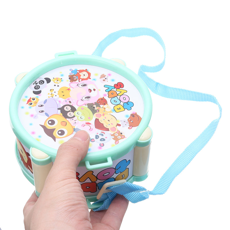 Baby Double-Sided Trumpet Sand Hammer Hand Drums Orff Musical Instruments Educational Toys