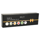 RHJY 6Pcs/Set 10ml Pure Natural Aromatherapy Essential Oils Therapeutic Plant