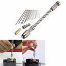 Drillpro HD1 Mini Hand Drill with Chuck and 20pcs 0.3-1.6mm Straight Shank Twist Drill Bits Set